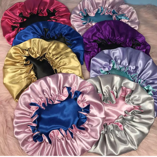 Two-Sided Satin Bonnet